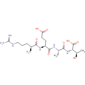 L-Threonine, N-[N-(N-L-arginyl-L-a-glutamyl)-L-alanyl]- molecular structure