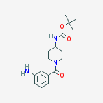 1-(3-Aminobenzoyl)piperidine-4-carbamic acid tert-butyl ester molecular structure
