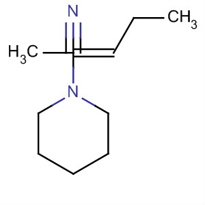 1-Piperidineacetonitrile, a-propylidene-, (Z)- molecular structure