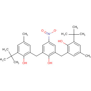 Phenol,2,6-bis[[3-(1,1-dimethylethyl)-2-hydroxy-5-methylphenyl]methyl]-4-nitro- molecular structure