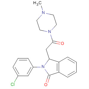 Piperazine,1-[[2-(3-chlorophenyl)-2,3-dihydro-3-oxo-1H-isoindol-1-yl]acetyl]-4-methyl-