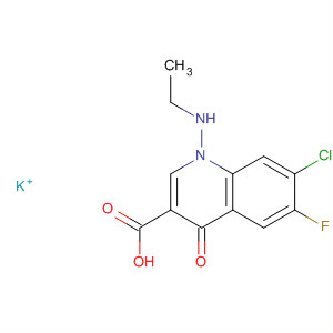 3-Quinolinecarboxylic acid,7-chloro-1-(ethylamino)-6-fluoro-1,4-dihydro-4-oxo-, monopotassiumsalt