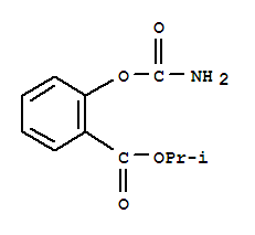 propan-2-yl 2-carbamoyloxybenzoate molecular structure