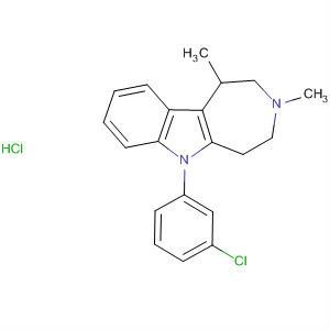 Azepino[4,5-b]indole,6-(3-chlorophenyl)-1,2,3,4,5,6-hexahydro-1,3-dimethyl-,monohydrochloride