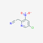 2-(5-chloro-3-nitropyridin-2-yl)acetonitrile molecular structure