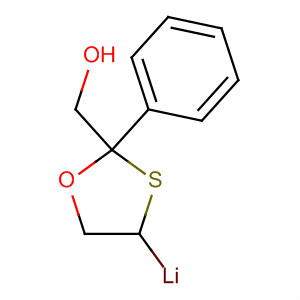 1,3-Oxathiolane-2-methanol, 2-phenyl-, lithium salt molecular structure