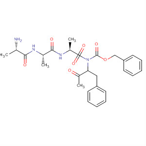 D-Alaninamide,N-[(phenylmethoxy)carbonyl]-L-alanyl-L-alanyl-N-[2-oxo-1-(phenylmethyl)propyl]-, (R)- molecular structure