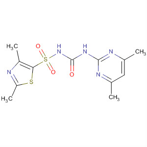 5-Thiazolesulfonamide,N-[[(4,6-dimethyl-2-pyrimidinyl)amino]carbonyl]-2,4-dimethyl- molecular structure
