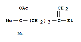 2-methyl-6-methylene-2-octyl acetate molecular structure