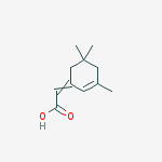 Acetic acid, (3,5,5-trimethyl-2-cyclohexen-1-ylidene)-, (E)- molecular structure