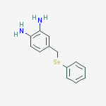 1,2-Benzenediamine, 4-[(phenylseleno)methyl]- molecular structure