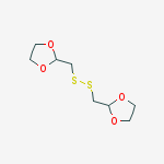1,3-Dioxolane, 2,2'-[dithiobis(methylene)]bis- molecular structure