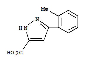 3-(2-METHYLPHENYL)-1H-PYRAZOLE-5-CARBOXYLIC ACID molecular structure