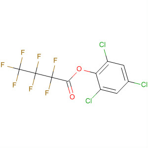 Butanoic acid, heptafluoro-, 2,4,6-trichlorophenyl ester molecular structure