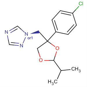1H-1,2,4-Triazole,1-[[4-(4-chlorophenyl)-2-(1-methylethyl)-1,3-dioxolan-4-yl]methyl]-, cis-