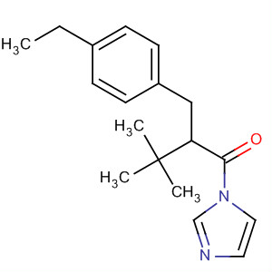 1H-Imidazole, 1-[2-[(4-ethylphenyl)methyl]-3,3-dimethyl-1-oxobutyl]- molecular structure