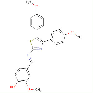Phenol,4-[[[4,5-bis(4-methoxyphenyl)-2-thiazolyl]imino]methyl]-2-methoxy-