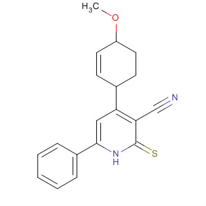 3-Pyridinecarbonitrile,1,2,3,4-tetrahydro-4-(4-methoxyphenyl)-6-phenyl-2-thioxo- molecular structure