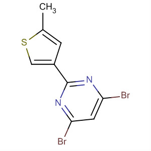 Pyrimidine, 4,6-dibromo-2-(5-methyl-3-thienyl)- molecular structure