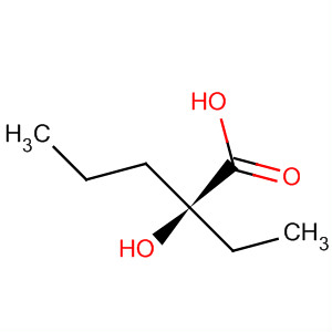 Pentanoic acid, 2-ethyl-2-hydroxy-, (S)- molecular structure