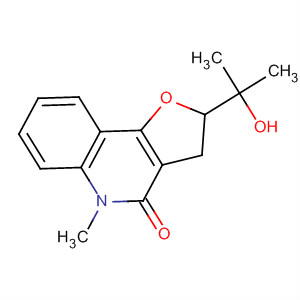 Furo[3,2-c]quinolin-4(2H)-one,3,5-dihydro-2-(1-hydroxy-1-methylethyl)-5-methyl- molecular structure