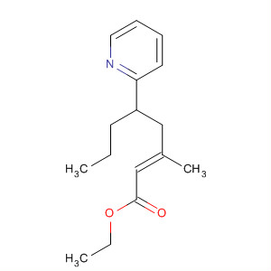 2-Octenoic acid, 3-methyl-5-(2-pyridinyl)-, ethyl ester, (E)- molecular structure