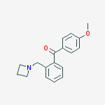 2-AZETIDINOMETHYL-4-METHOXYBENZOPHENONE molecular structure