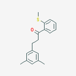 3-(3,5-DIMETHYLPHENYL)-2-THIOMETHYLPROPIOPHENONE molecular structure