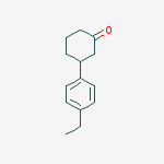 3-(4-ETHYLPHENYL)CYCLOHEXANONE molecular structure