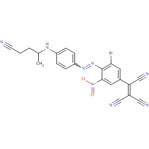 Ethenetricarbonitrile,[3-bromo-4-[[4-[(2-cyanoethyl)ethylamino]phenyl]azo]-5-nitrophenyl]- molecular structure