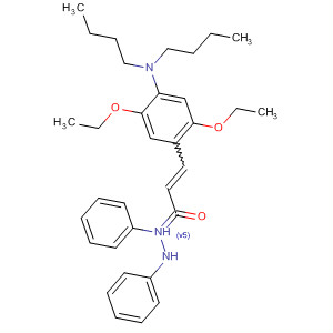 2-Propenal, 3-[4-(dibutylamino)-2,5-diethoxyphenyl]-,diphenylhydrazone molecular structure
