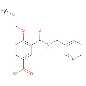 Benzoyl chloride, 4-propoxy-3-[[(3-pyridinylmethyl)amino]carbonyl]- molecular structure