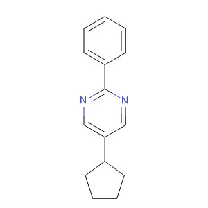 Pyrimidine, 5-cyclopentyl-2-phenyl- molecular structure