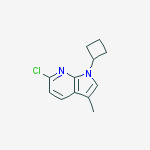 1H-Pyrrolo[2,3-b]pyridine, 6-chloro-1-cyclobutyl-3-methyl-