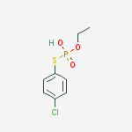 S-(4-chlorophenyl) O-ethyl hydrogen phosphorothioate molecular structure