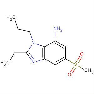 1H-Benzimidazol-7-amine, 2-ethyl-5-(methylsulfonyl)-1-propyl- molecular structure