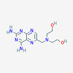 Ethanol, 2,2'-[[(2,4-diamino-6-pteridinyl)methyl]imino]di- (7CI) molecular structure