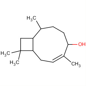 Bicyclo[7.2.0]undec-3-en-5-ol, 4,8,11,11-tetramethyl-, (3Z)- molecular structure