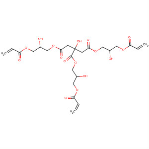 1,2,3-Propanetricarboxylic acid, 2-hydroxy-,1,2,3-tris[2-hydroxy-3-[(1-oxo-2-propen-1-yl)oxy]propyl] ester molecular structure