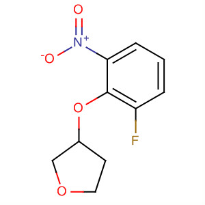 Furan, 3-(2-fluoro-6-nitrophenoxy)tetrahydro- molecular structure