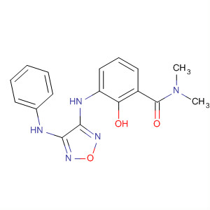 Benzamide,2-hydroxy-N,N-dimethyl-3-[[4-(phenylamino)-1,2,5-oxadiazol-3-yl]amino]- molecular structure