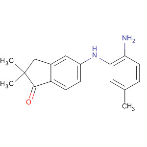 1H-Inden-1-one,5-[(2-amino-5-methylphenyl)amino]-2,3-dihydro-2,2-dimethyl- molecular structure