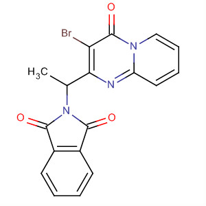 1H-Isoindole-1,3(2H)-dione,2-[1-(3-bromo-4-oxo-4H-pyrido[1,2-a]pyrimidin-2-yl)ethyl]- molecular structure