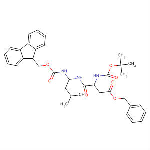 9-Oxa-2,4,7-triazaundecanoic acid,10,10-dimethyl-3-(2-methylpropyl)-5,8-dioxo-6-[2-oxo-2-(phenylmethoxy)ethyl]-, 9H-fluoren-9-ylmethyl ester, (3S,6S)-