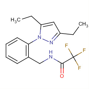 Acetamide,N-[[2-(3,5-diethyl-1H-pyrazol-1-yl)phenyl]methyl]-2,2,2-trifluoro-