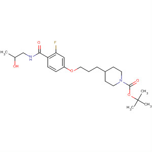 1-Piperidinecarboxylic acid,4-[3-[3-fluoro-4-[[(2-hydroxypropyl)amino]carbonyl]phenoxy]propyl]-,1,1-dimethylethyl ester