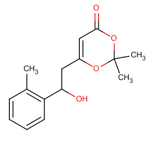 4H-1,3-Dioxin-4-one,6-[2-hydroxy-2-(2-methylphenyl)ethyl]-2,2-dimethyl- molecular structure