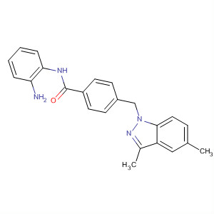 Benzamide,N-(2-aminophenyl)-4-[(3,5-dimethyl-1H-indazol-1-yl)methyl]- molecular structure