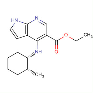 1H-Pyrrolo[2,3-b]pyridine-5-carboxylic acid,4-[[(1S,2R)-2-methylcyclohexyl]amino]-, ethyl ester molecular structure
