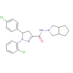 1H-Pyrazole-3-carboxamide,1-(2-chlorophenyl)-5-(4-chlorophenyl)-N-(hexahydrocyclopenta[c]pyrrol-2(1H)-yl)-4,5-dihydro-